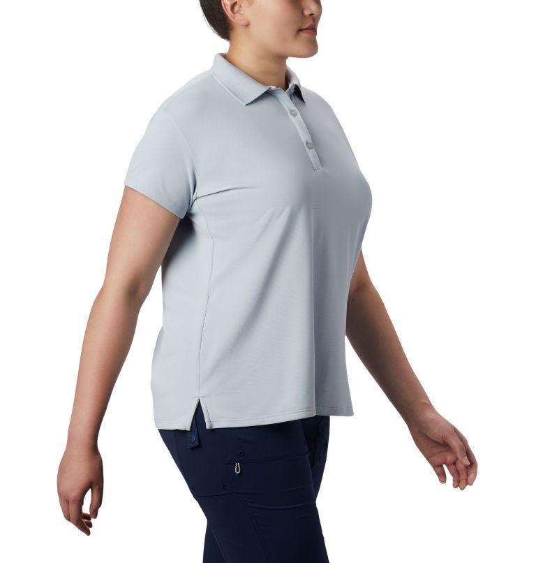 Tricouri Polo Columbia PFG Innisfree Scurte Sleeve Dama Gri Deschis | Plus Size LWM98QZAS